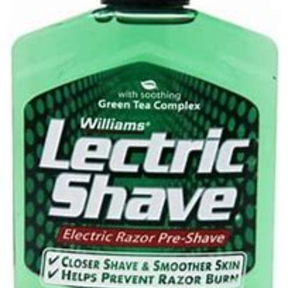 Lectric Shave Electric Razor Pre-Shave Liquid Green Tea Complex, 7 Oz MENS    5/